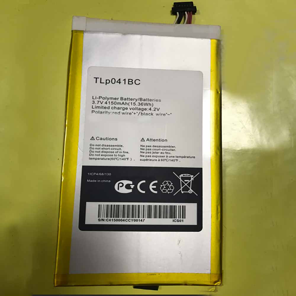 TCL TLP041BC 3.7V/4.2V 4150mAh/15.36WH Replacement Battery