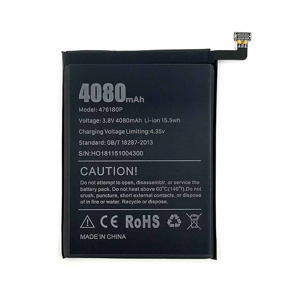 Vernee 476180P 3.8V/4.35V 4080mAh/15.5WH Replacement Battery